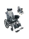 RELAXO 12 Reclining and Tilting Wheelchair with Captain Seat (130 Kg Weight Capacity)